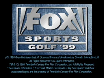 FOX Sports Golf 99 (US) screen shot title